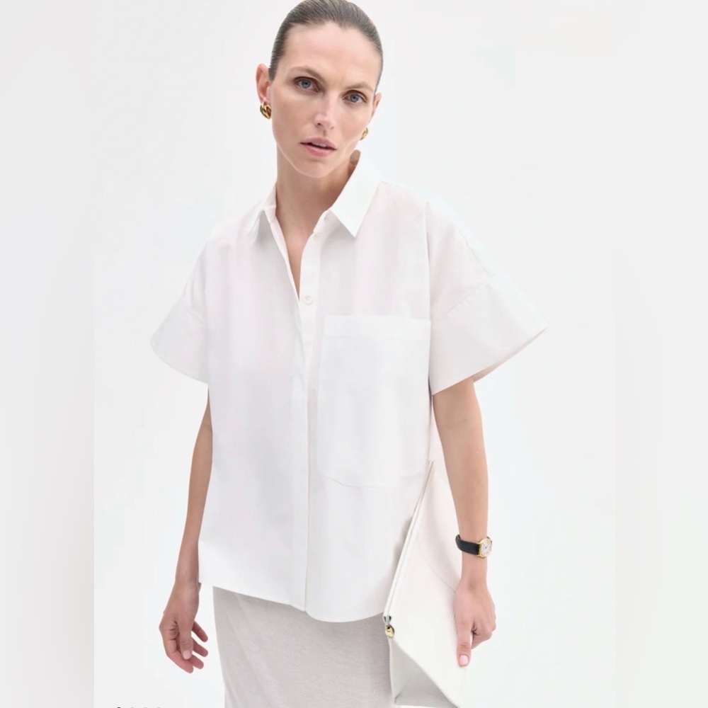 Co Boxy Short Sleeve Shirt Sz XS